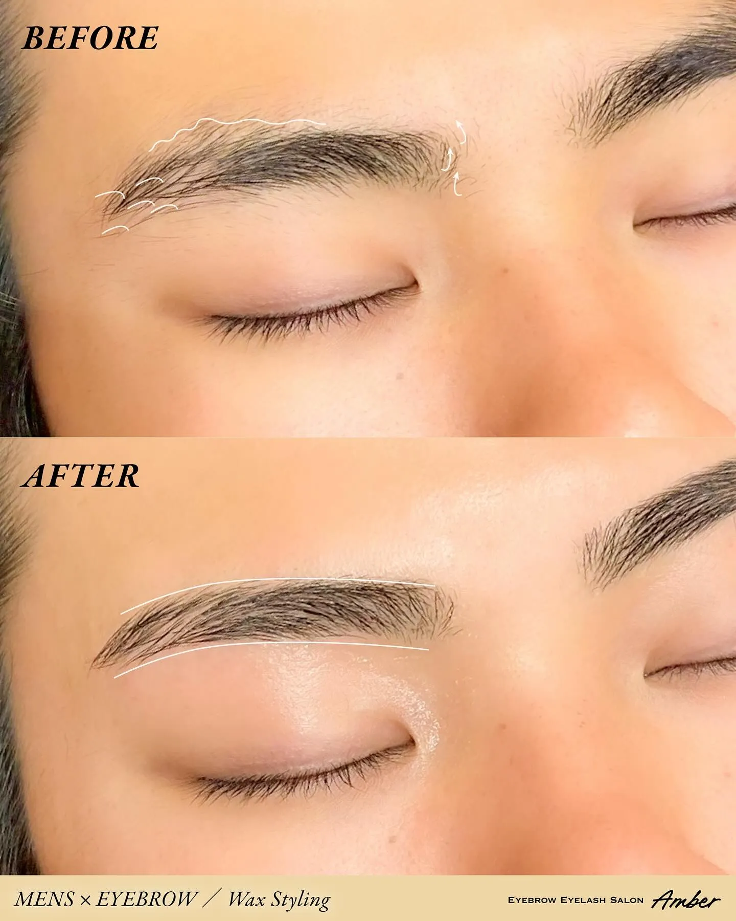 ✨ メンズ眉は”毛流れ”で印象が変わります